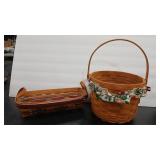 LONGABERGER BREAD '93 & '94 ROUND BASKETS