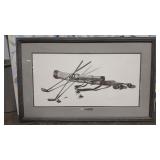 J.D. HILLBERRY 'RETIRED' FRAMED PRINT