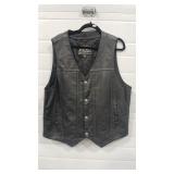 FMC LEATHER VEST W/ BUFFALO NICKLE STYLE BUTTONS
