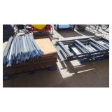 METAL AND WOOD SHELVING