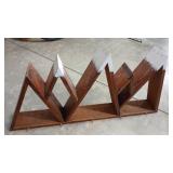 RUSTIC MOUNTAIN PEAK WALL KEY HANGER/DECOR