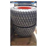 2 OTR GRASS MAZTER 26X12-12 MOWER TIRES W RIMS