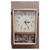 REMEMBER WHEN MINIATURES SHADOWBOX WALL CLOCK