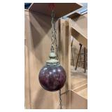 MCM HANGING AMATHYST LIGHT FIXTURE