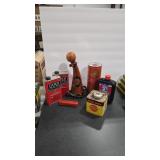 ASSORTED BLACK POWDER AND POWDER HORN