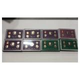 1984 -85-88-89-90-93-95-96 PROOF SETS