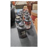 9 ASSORTED GUN POWDER CONTAINERS
