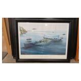 USS ARIZONA PEARL HARBOR MEMORIAL FRAMED PRINT