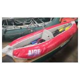AIRE 10' INFLATABLE KAYAK W/ PADDLE, PUMP & HELMET