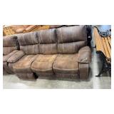 3 OVER 3 MANUAL RECLINE UPHOLSTERED SOFA