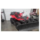 2018 POLARIS 850 4X4  ATV W/ PLOW