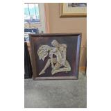 MACARIO MIXED MEDIA FRAMED SCULPTURE