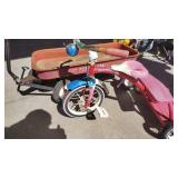 ROADMASTER WAGON AND RADIO FLYER TRICYCLE