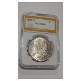 1890 O MORGAN DOLLAR PGA SLABBED MS64
