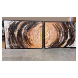 2 -  TEXTURED CANVAS WALL ART