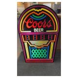 1980s COORS BEER JUKEBOX LIGHT UP SIGN