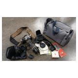 CANON AE1 W/ LENSES & ACCESSORIES