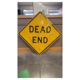 DEAD END METAL SIGN