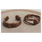 2 - HANDCRAFTED COPPER RINGS
