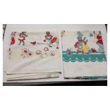 2 - AFRICAN AMERICANA VTG TABLE CLOTHS