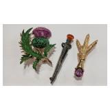 SCOTISH THEME BROOCH ASSORTMENT