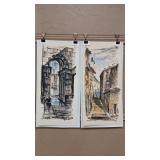 2 - CARLOS ALIAGA ORIGINAL WATERCOLOR