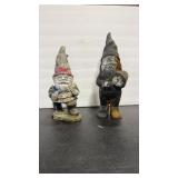CAST IRON & CEMENT VTG GARDEN GNOMES