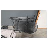 2 FOLDING PATIO CHAIRS AND TABLE