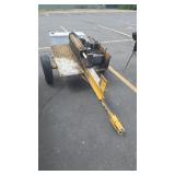 ENERGY HYDRAULICS LOG SPLITTER ON TRAILER