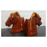TERRA COTTA GLAZED BOOK ENDS