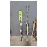 SALOMON AND VOLKL SKIS