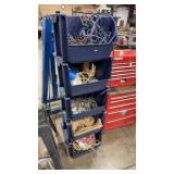 5 STACKING BINS WITH ASSORTED ROPES