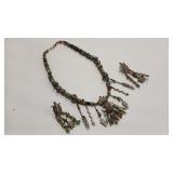 925 KACHINA DANCER BEADED NECKLACE &  925 TURTLE