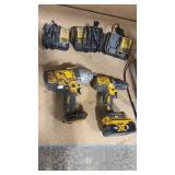 DEWALT 1/2' IMPACT, DRILL DRIVER, 5 AH BATTERY AND