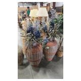 2 - FLOOR VASES & FLORAL DECOR