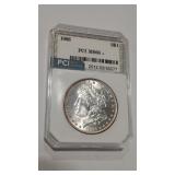 1886 MORGAN DOLLAR PCI SLABBED MS66+