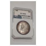 1900 MORGAN DOLLAR PCI SLABBED MS65