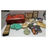 RETRO BEADED CIGARETTE CASES COIN PURSES COMPACTS