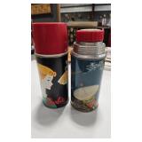 'BARBIE & ASTRONAUTS IN OUTER SPACE' VTG THERMOS