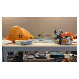STIHL MS 310 CHAINSAW W/ EXTRA BAR, CHANIS AND CAS