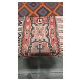 NATIVE AMERICAN ROLLING LOGS STORM  BLANKET/RUG