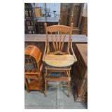 OAK ANTG HIGH CHAIR