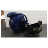 FIESTA COBALT PITCHER & FOUNDRY GRAVY BOAT