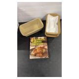 PAMPERED CHEF LOAF PANS & COOKBOOK