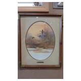 TOM SANDER 'REFUGE BOUND' SIGNED FRAMED PRINT