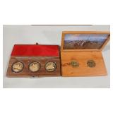 MONTANA CENTENNIAL TOKENS & DISPLAY BOXES