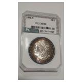 1881 S MORGAN DOLLAR PCI SLABBED MS66