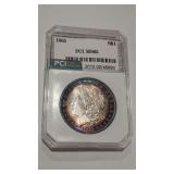 1885 MORGAN DOLLAR PCI SLABBED MS65