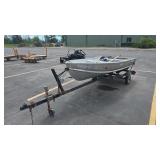 1991 STARCRAFT ALUMINUM SL12 BOAT & SEA KING TRAIL