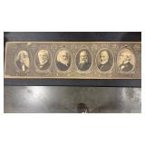 'THE GREAT AMERICAN  POETS' PRINT 1900'S